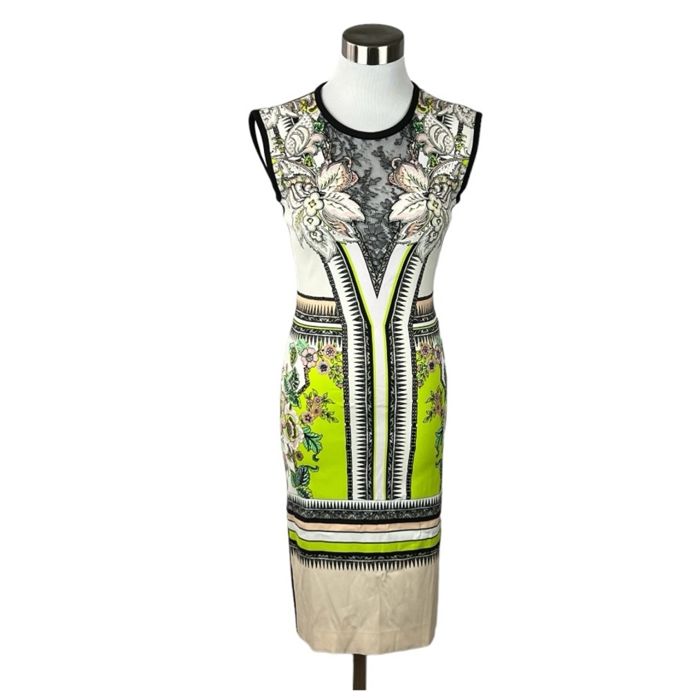 Roberto Cavalli Printed Lace Lined V-Neck Sleeveless Dress
Size: S, US4, IT40